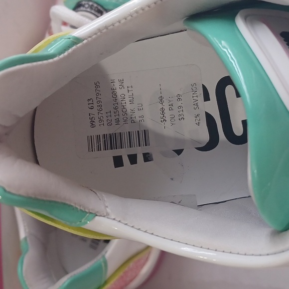 Mochino Couture Glitter Pink Multi women sneakers - Picture 3 of 7